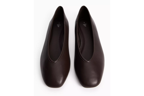 TU brown vamp ballerina shoes